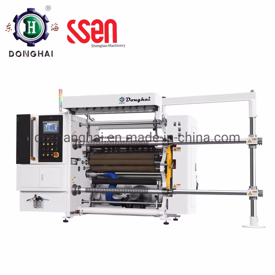 Donghai Lfq-a High Speed Slitting Rewinding Machine Slitter Rewinder for Jumbo Rolls in Flexible Packaging BOPP Pet CPP Paper Adhesive Label Slitter Max. 400mpm