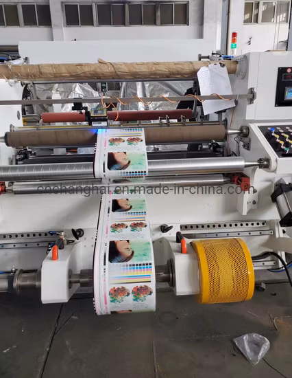 Máquina cortadora rebobinadora de alta velocidad Cortadora rebobinadora para rollos gigantes en envases flexibles BOPP Pet CPP Cortadora de etiquetas adhesivas de papel
